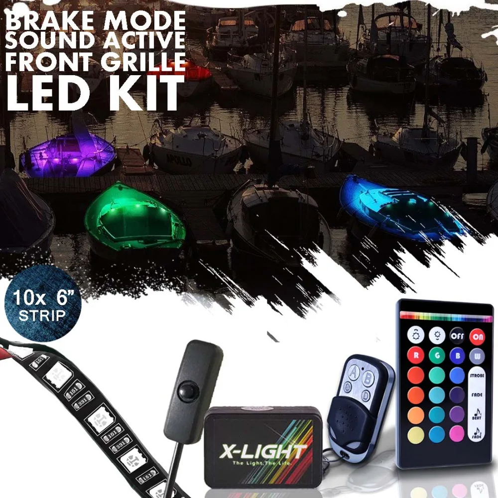 Us 59 99 10pc X Light Boat Interior Glow Led Lighting Kit Multi Color Accent Neon Strips 6