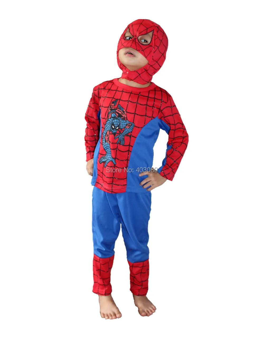 Детская одежда с длинными рукавами для ролевых игр в стиле Человека-паука на Хеллоуин для мальчиков, с изображением призрака, в рулоне, emboitement детская модельная одежда