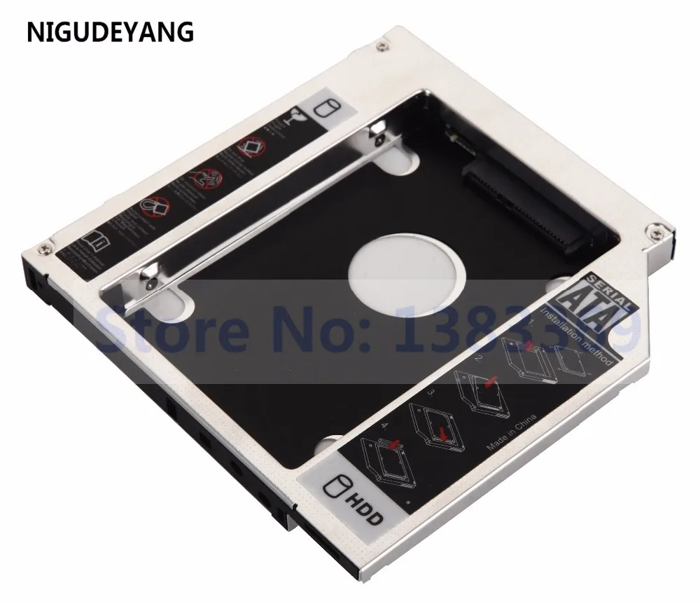 NIGUDEYANG 2nd SATA жесткий диск SSD 12 7 мм Caddy адаптер для Dell Inspiron 1440 1464 1545 1564 1750 1764 Swap GT30N