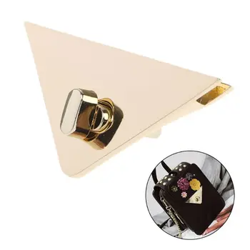 

DIY Triangle Shape Clasp Turn Lock Twist Locks for Handbag Shoulder Crossbody Bag Purse