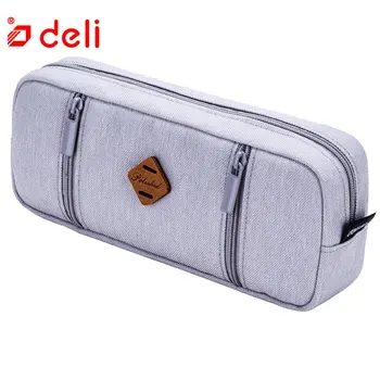 

Deli Cute Kawaii Fabric Pencil Bag Fashion Pencil Holder Storage Case Student Pencil Case Pen Box Stationery School Supplies