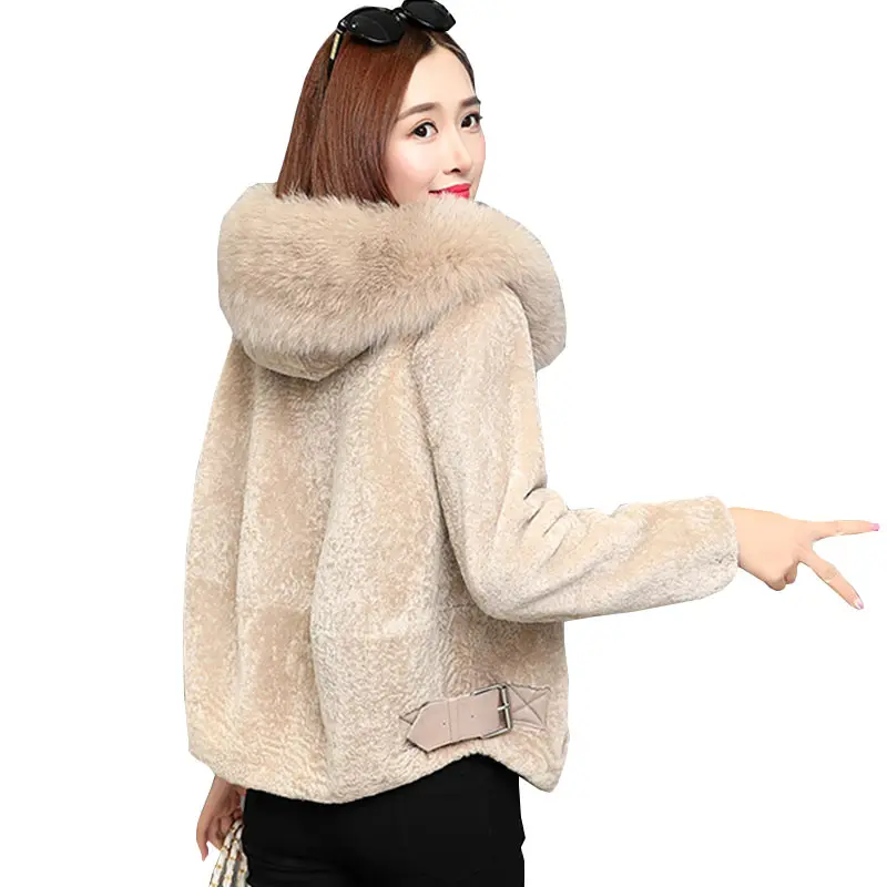 Ukraine Winter Women Fur Collar Hooded Jacket Coats 2017 New Short ...