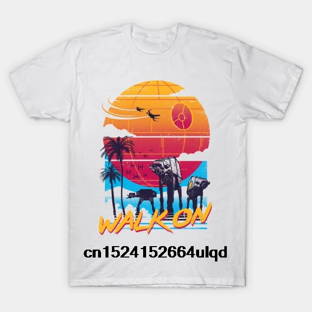 

100% Cotton O-neck Custom Printed Tshirt Men T shirt Walk On - Sci Fi Women T-Shirt