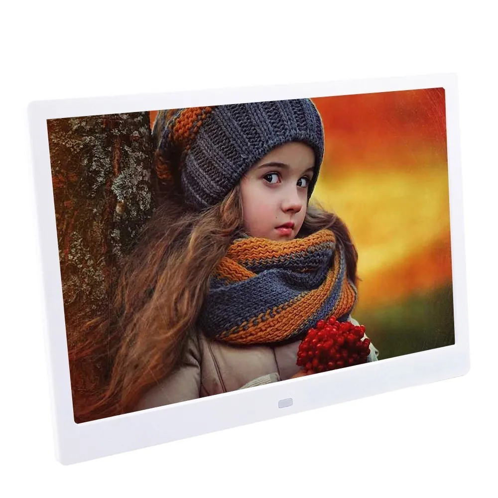Новинка, 10 дюймов, Экран светодиодный Подсветка HD 1024*600 цифровая фоторамка электронный альбом для фотографий Музыка Фильмы Функция, хороший подарок для ребенка - Цвет: White