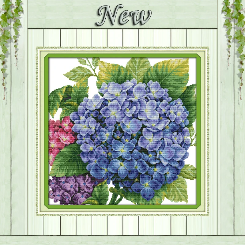 Colorful Pincushion (3) flowers painting Counted Printed on fabric DMC 14CT 11CT DIY Cross Stitch Needlework Kit Embroidery Sets | Дом и сад