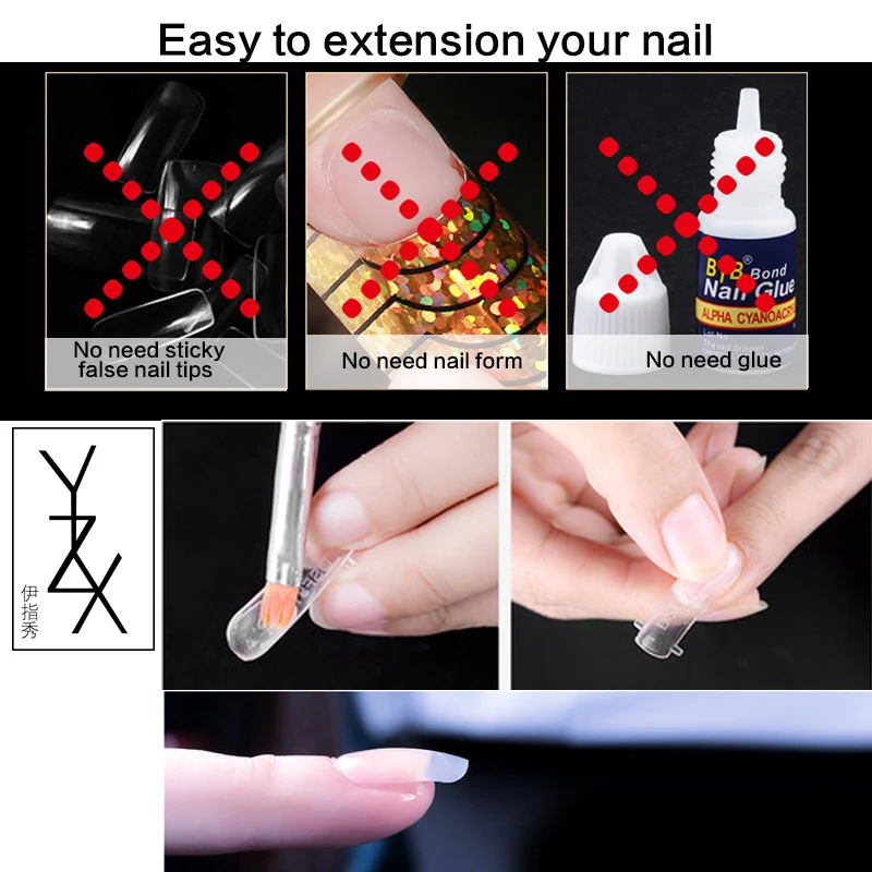 YZX 1x30 мл желе УФ Гель-лак для ногтей для пальцев быстрое наращивание ногтей Камуфляжный акриловый строитель Быстрое расширение лаки для ногтей Замачивание