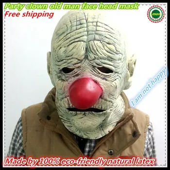

Hot Sale Free shipping Terrorist Terror old man Clown monster mask Props Halloween costume Masquerade Party cosplay mask