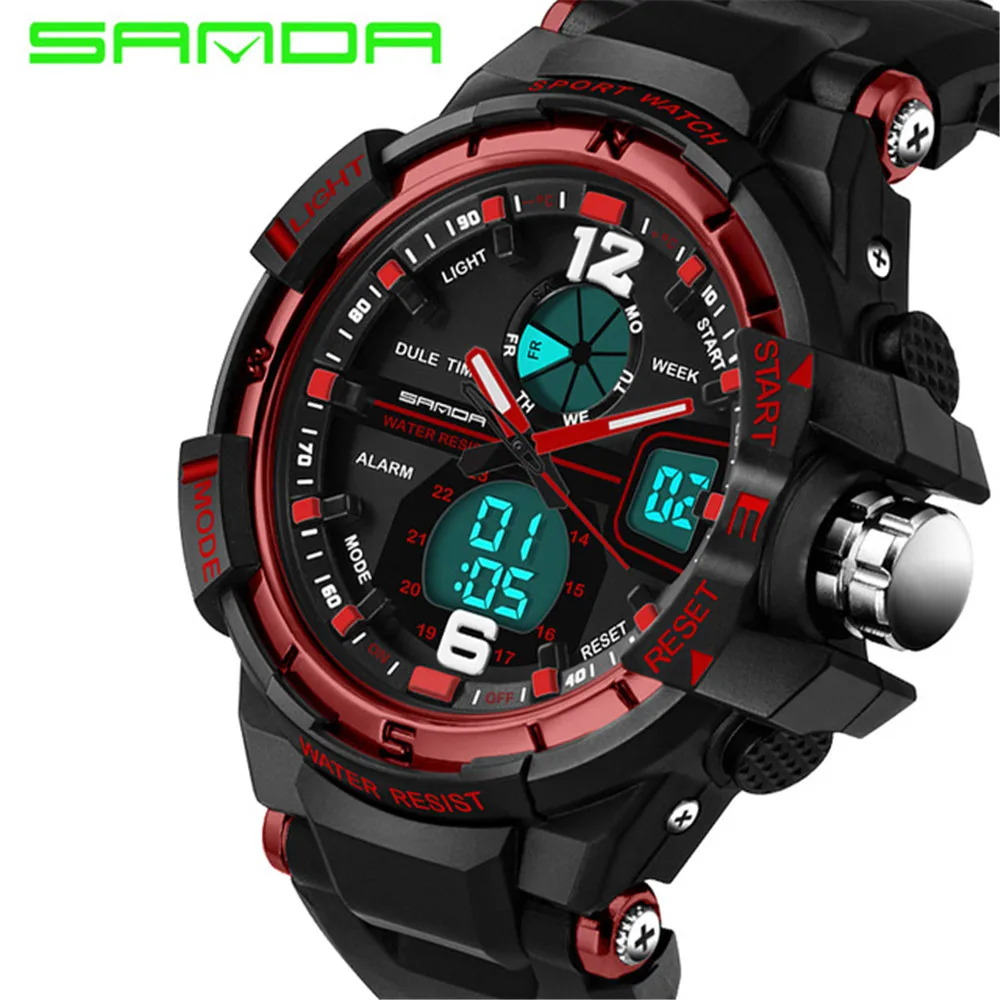 Sanda Women Sports Watches Ladies LED Digital Quartz Womens Fashion