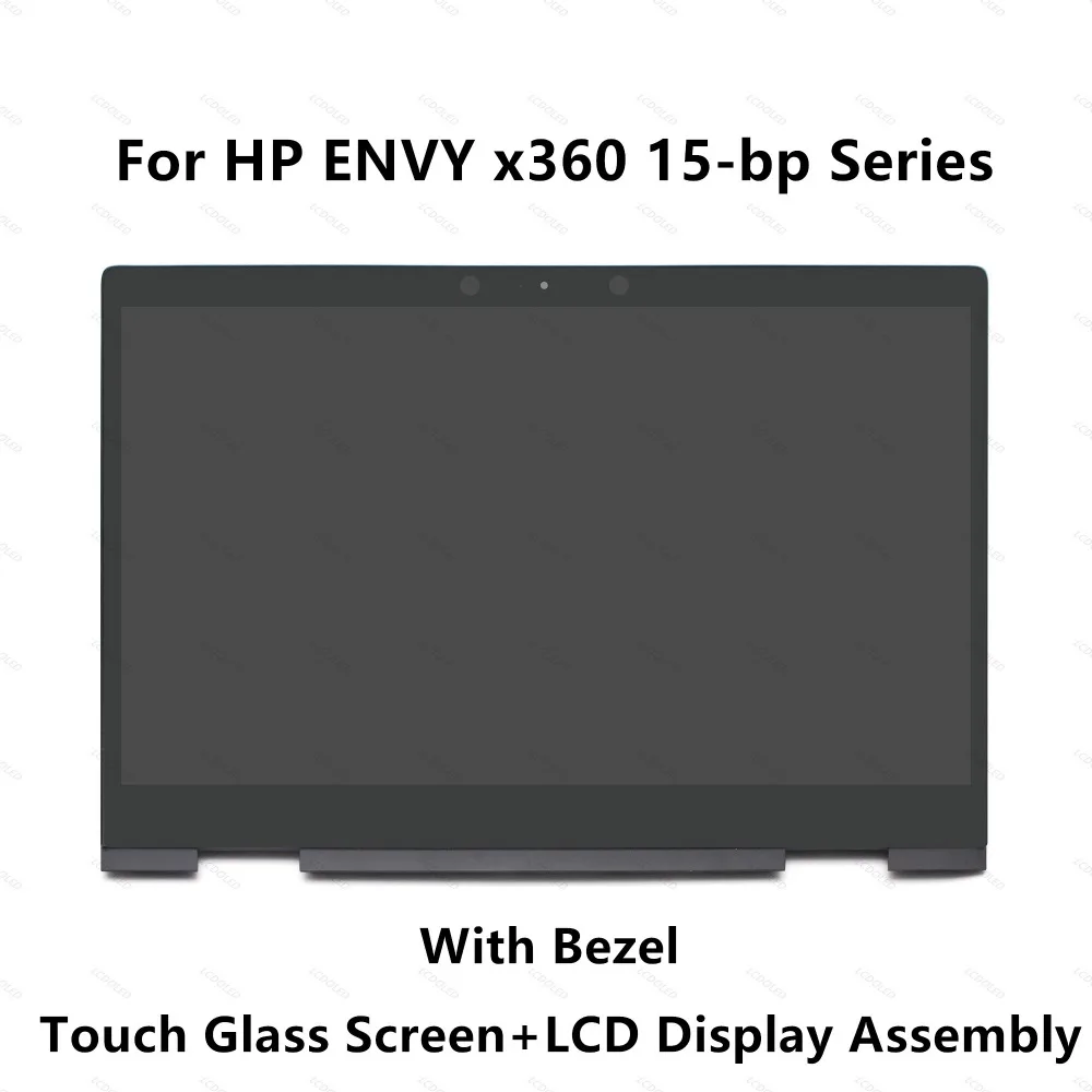 

For HP ENVY x360 15-bp002nw 15-bp002nx 15-bp002tx 15-bp003nb 15-bp003nf Full LCD Display Screen Touch Glass Digitizer Assembly