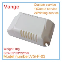 10 шт./лот литьевая форма проект коробка 62*33*22 мм IP54 огнеупорный ПК Пластиковый корпус для светодиодная розетка коробка