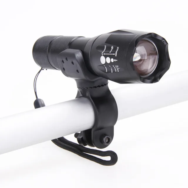 Best Price Promotion XM-L T6 3800LM Bicycle Light Torch Waterproof Zoomable LED Flashlight Bike Light With Torch Holder