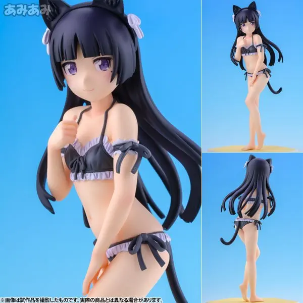

15 cm Gokou Ruri My Little Sister Can't Be This Cute PVC Action Figures black sexy swimsuit girl collectible toys