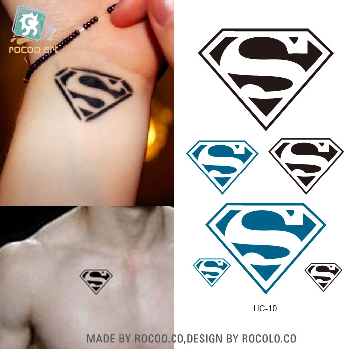 5 Stucke Heisse Explosion Modelle Wasserdichte Tattoo Aufkleber Superman Logo Hersteller Grosshandel Wassertransfer Aufkleber Hc1010 Tattoo Sticker Waterproof Tattoo Stickerwaterproof Tattoo Aliexpress