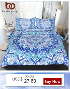 BeddingOutlet одеяло в богемном стиле для кровати, тонкое одеяло с цветочным узором и Пейсли, небесно-голубое покрывало "мандала", Флисовое одеяло 130x150 см