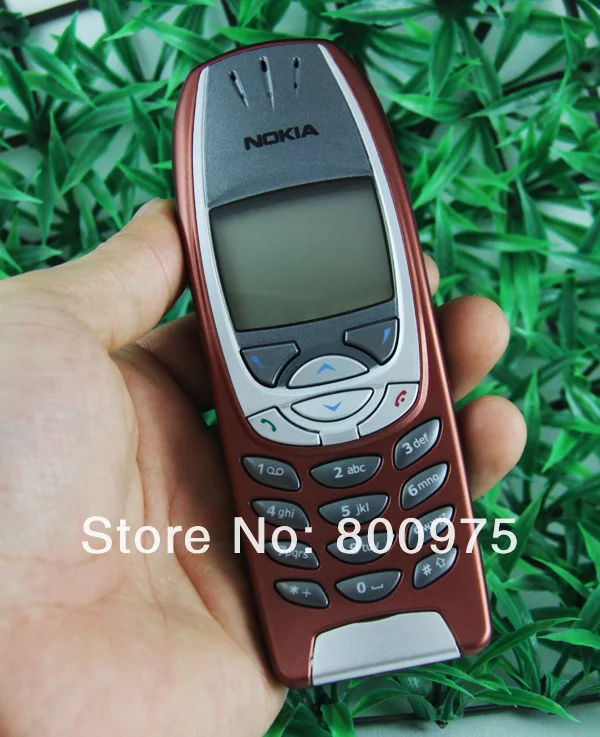 Восстановленное классический Nokia 6310i мобильного телефона 2G GSM открыл красный и один год гарантии