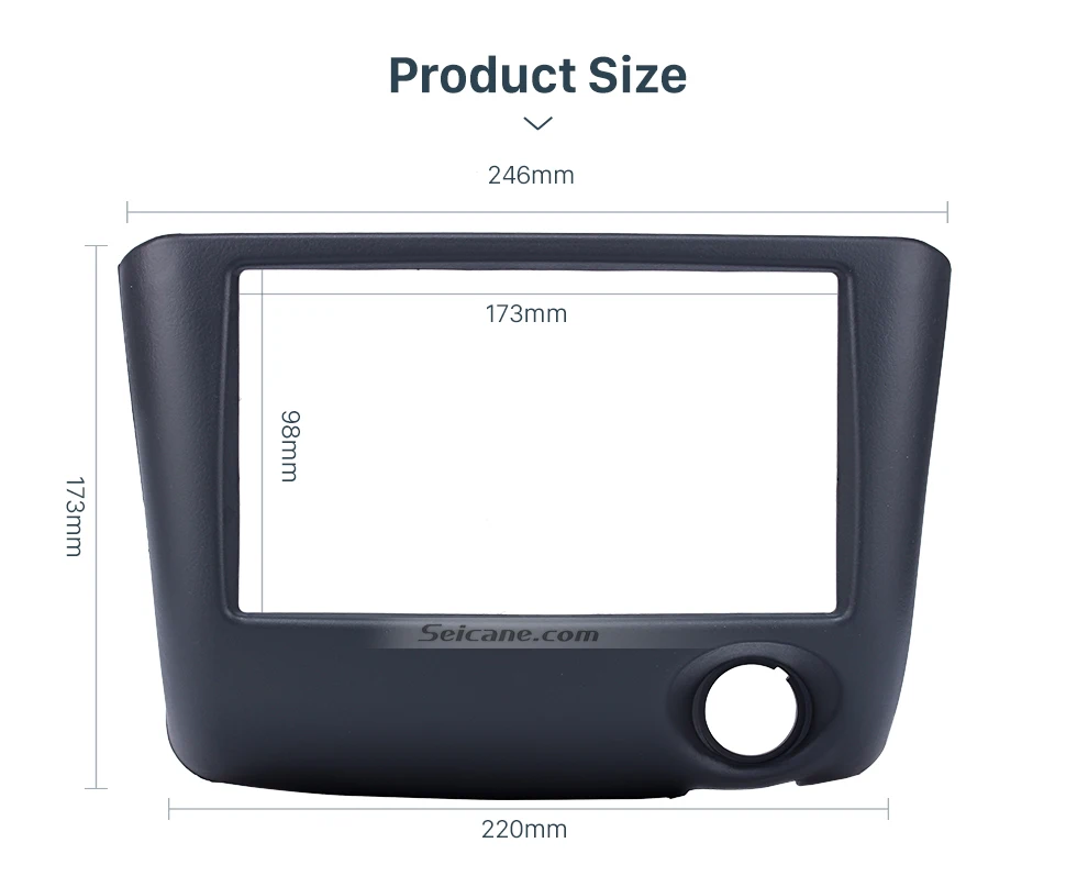 Просвет Seicane 173*98 мм автомобиля Радио Рамка для приборной доски для Toyota Vitz Yaris, echo 1999 2000 2001 2002 2003 2004 2005 приборной панели