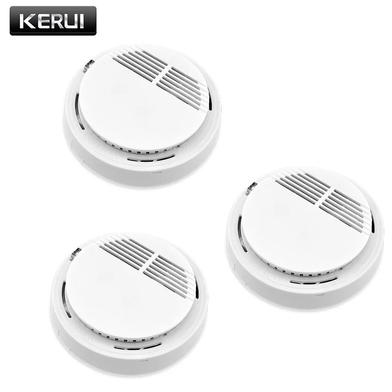 KERUI 3 шт. беспроводной пожарный детектор дыма датчик домашней охранной