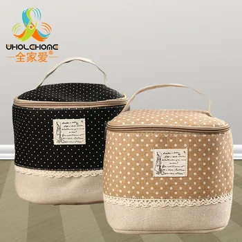 

Lunch Bags Thermal Insulated Bag Storage Bag For Food Cotton&Linen 19*16*15cm/7.5*6.2*5.9'' 1 PCS/Lot