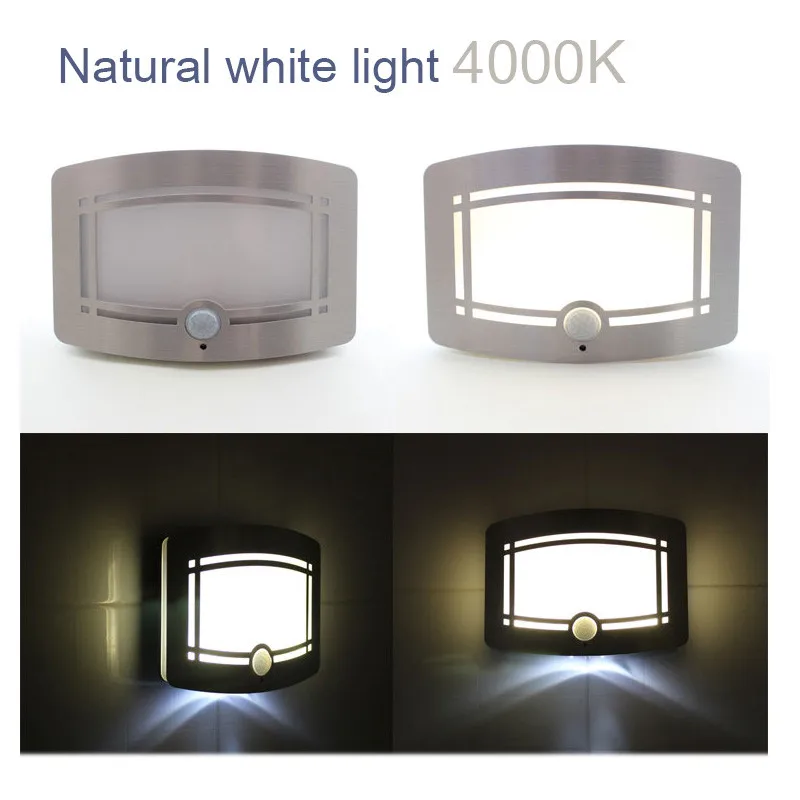 Из светодиодов ночник 4000 К натуральный белый батарейках датчик движения спальня освещение украшения бра / прихожая из светодиодов
