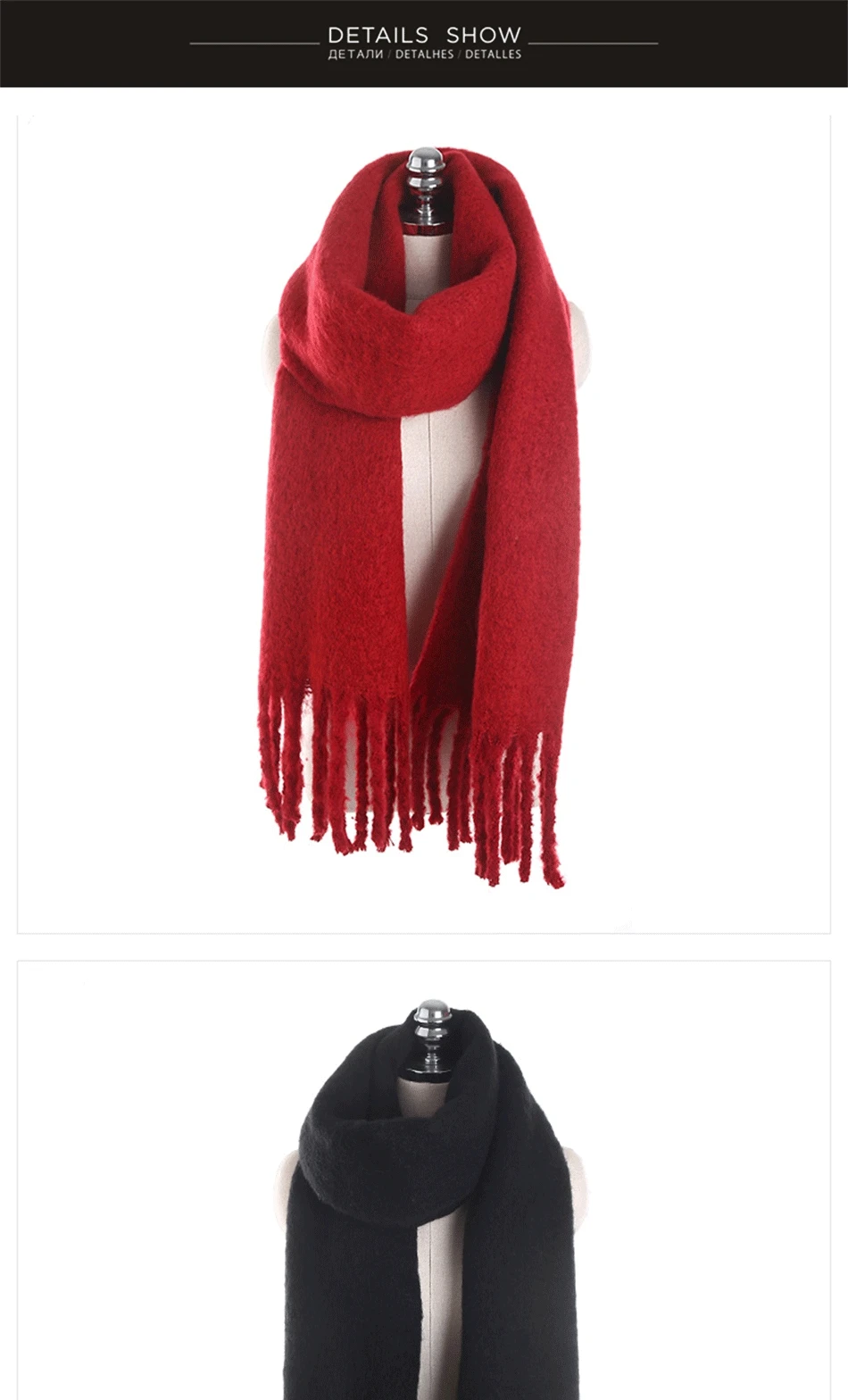 Waliicorners Women'S Scarf Winter Warm Quality Cashmere For Ladies Plaid Pashmina Wool 11 3_01