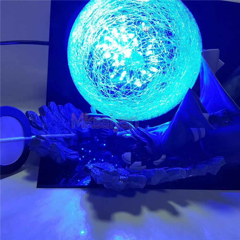 Наруто фигурка Минато против Obito Rasengan сцена DIY светодиодный ночной Светильник фигурка Наруто Shippuden Uchiha Obito модель подарок для детей