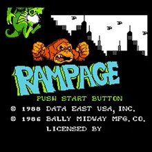 Rampage 60 Булавки карточная игра для 8 бит subor игры