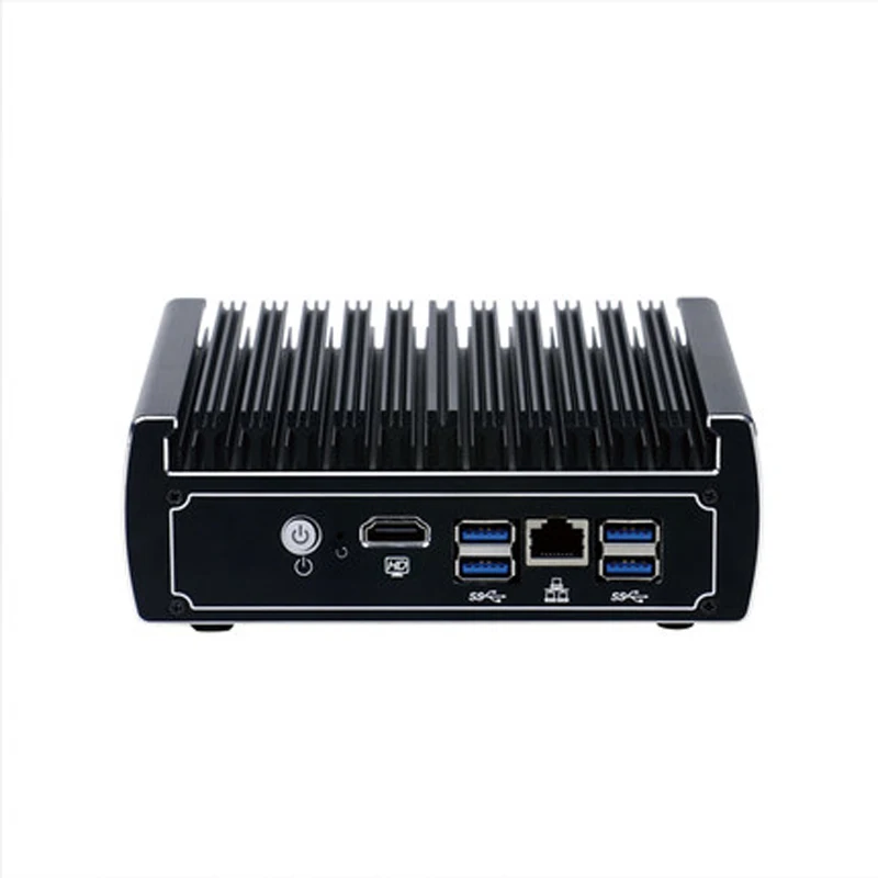 Pfsense безвентиляторный мини-ПК с 6 * COM core i3 7100u Celeron 3865U DDR4 ОЗУ AES-NI linux брандмауэр Pfsense маршрутизатор сетевой сервер