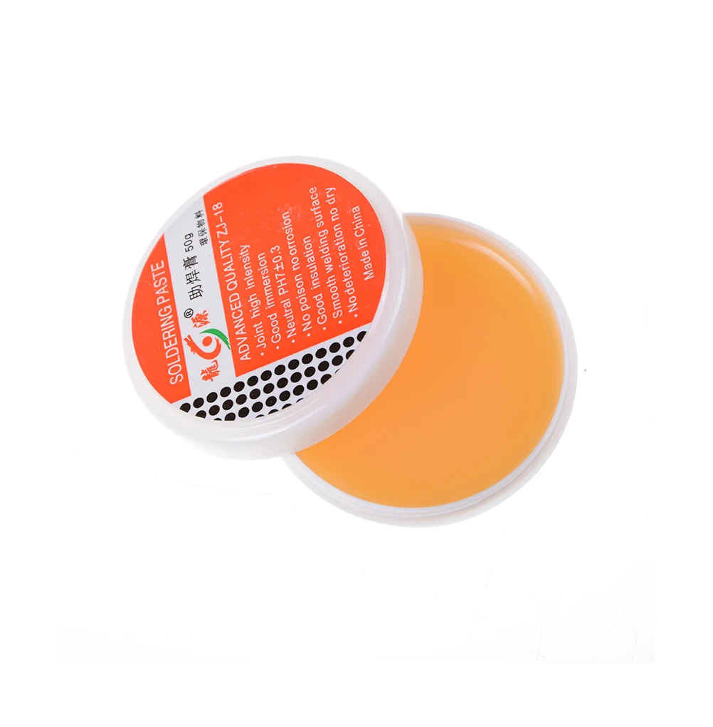 

Yellow 50g Soldering Paste Solder Flux Grease Syringe High Intensity Rosin Material
