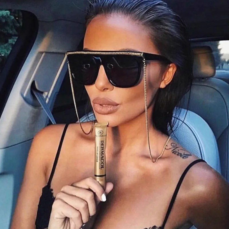 

Phoemix Oversized Square Sunglasses Big Frame Vintage 2018 New Fashion Women Men Brand Designer Luxury Gradient Lenses UV400