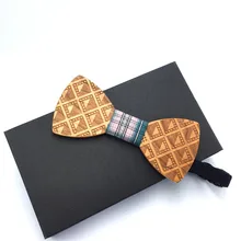 Ручная работа полый Мужской Жесткий деревянный лук галстук для мужские с принтом классические галстуки-бабочки креативный ручной работы бабочка деревянный лук галстук Тотем