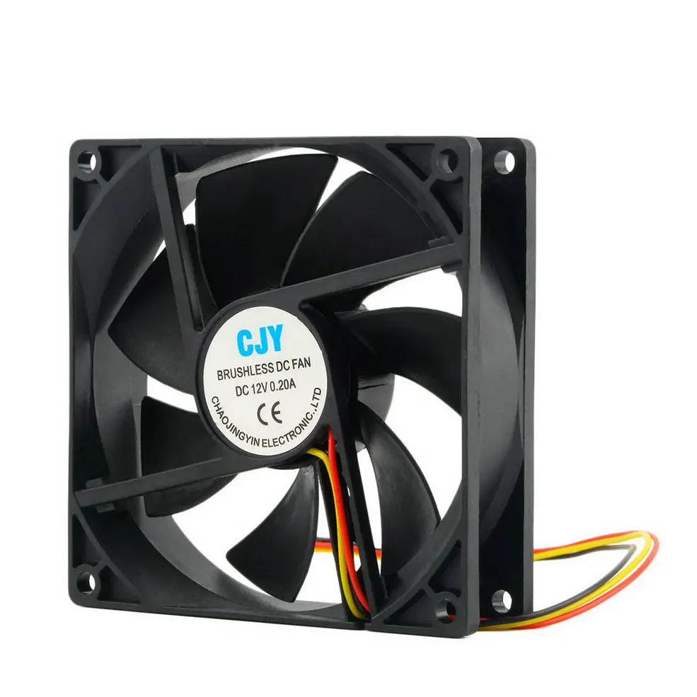 1 قطعة 12 V 3 دبوس 9 سنتيمتر 90x25 مللي متر 90 مللي متر CPU بالوعة حرارة برودة مروحة DC التبريد مروحة 65 CFM الجملة انخفاض الشحن