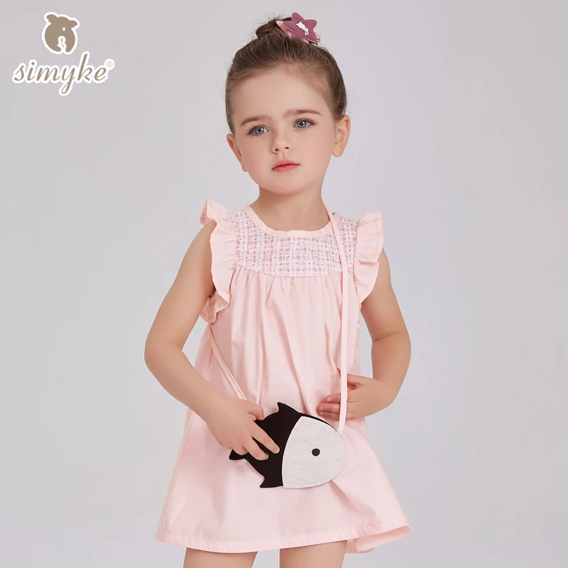 Girls Summer Dresses Candy Color Sleeveless Dress For Toddler Girl 2017New Child Clothing For Girl Children