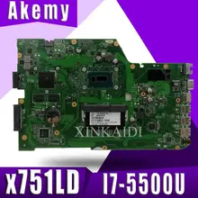 X751LJ X751LB материнская плата для ноутбука ASUS X751L K751L K751LD R752L X751LN X751LD i7-5500U 4 Гб Процессор материнская плата для ноутбука GT920M/GT940M