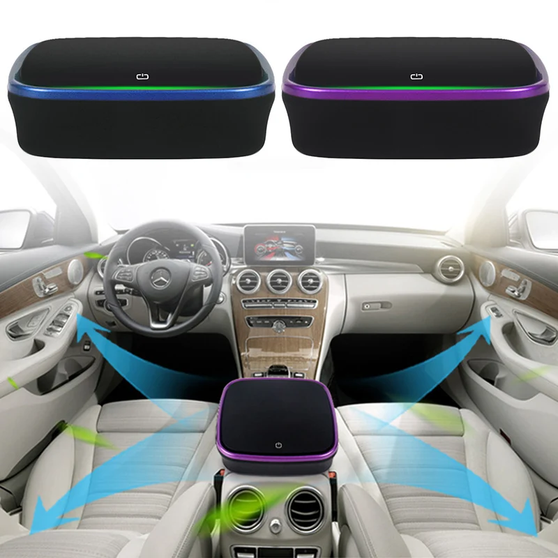 

Car Air Purifier 12V Anion Air Cleaner Ionizer Air Freshener Auto Mist Maker Pm2.5 Eliminator Cup XNC