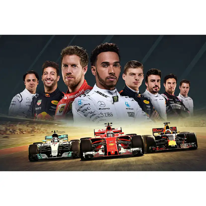 Full SquareRound Drill 5D DIY Diamond Painting Formula 1 Ferrari Cartoon Art F1 Racing Car Embroidery Cross Stitch Mosaic Home Decor Gift