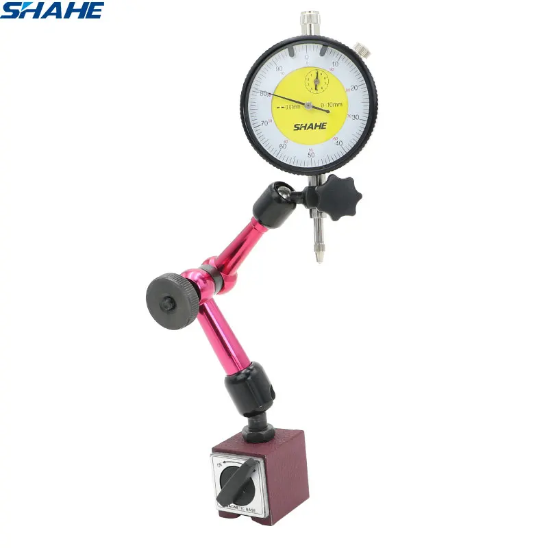 

SHAHE magnetic flexible base holder WITH dial indicator 0-10 mm magnetic indicator base