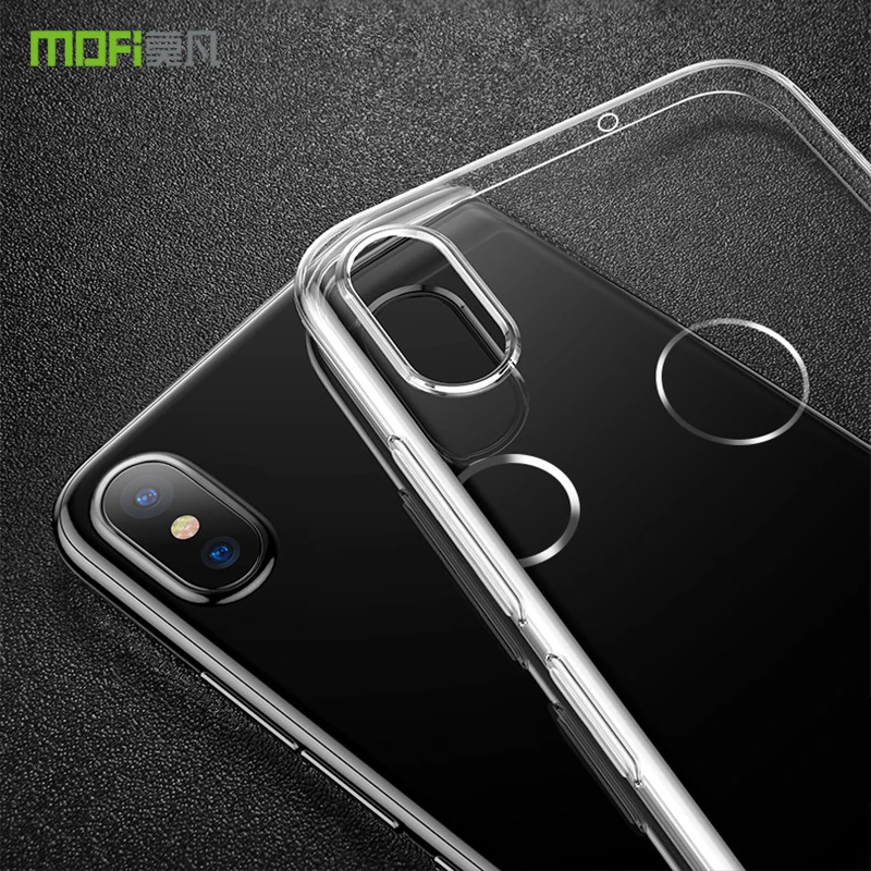 for Xiaomi mi8 case original MOFi xiaomi mi 8 cover silicon transparent soft TPU capas back |