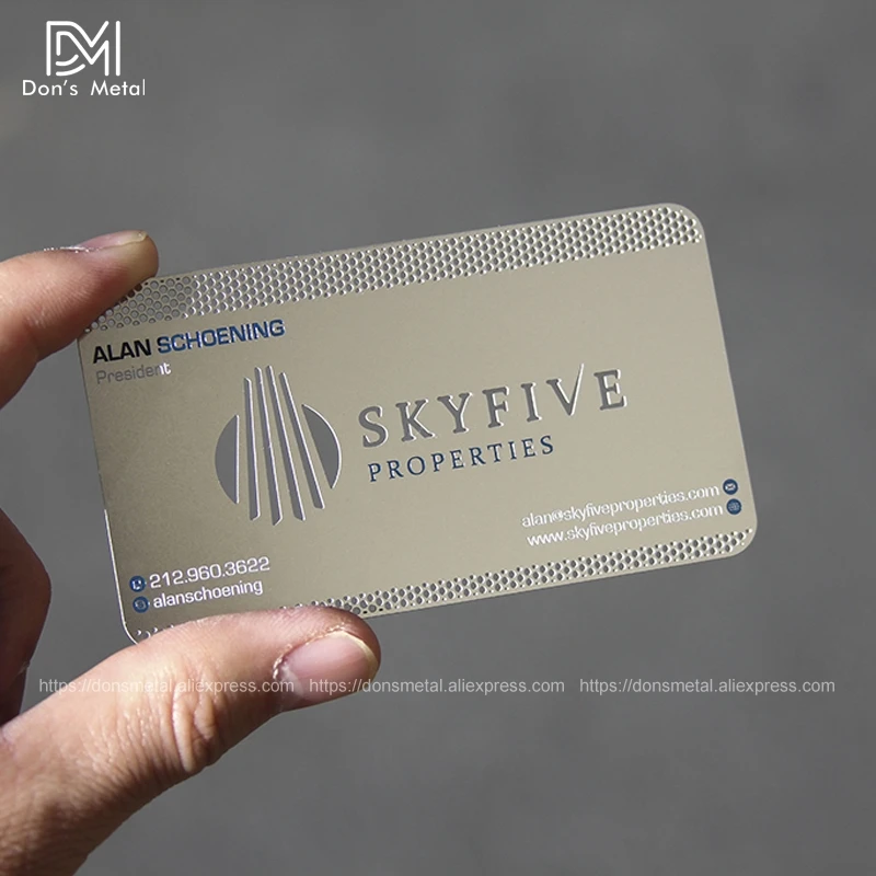 Металлическая карточка для деловых карт из нержавеющей стали|metal business card|metal