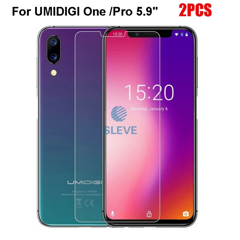 2 шт для Umi One Pro Glass Umidigi закаленное стекло Защитная пленка экрана на Pro|Защитные