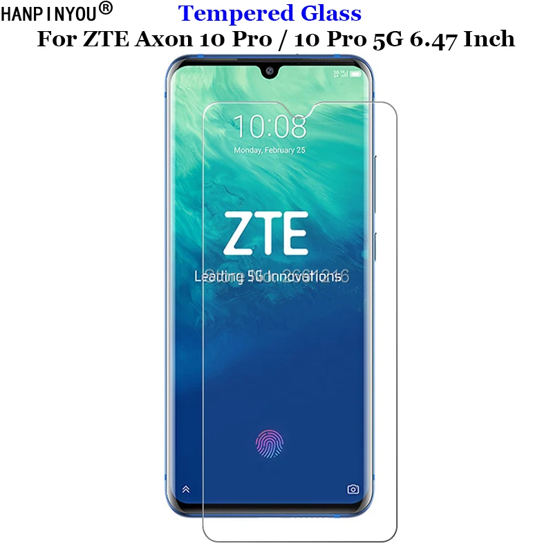 

For ZTE Axon 10 Pro Tempered Glass 9H 2.5D Premium Screen Protector Film For ZTE Axon 10 Pro 5G 5.47"