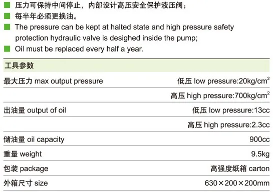 Saipwell CP 700 ручной гидравлический насос насос|hydraulic hand pump|manual hydraulic pumpmanual |