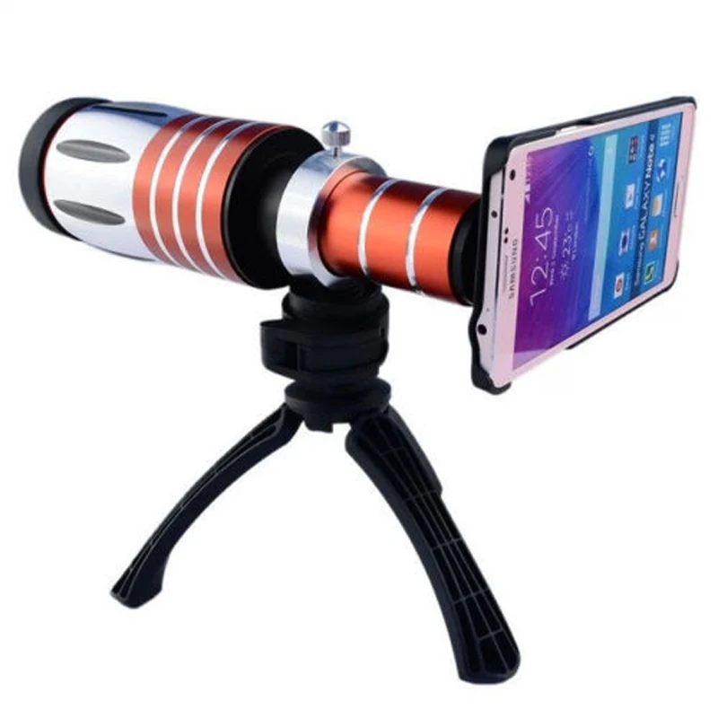 

Aluminum 50X Optical Zoom Telescope Telephoto Lens Lenses With Back Case for iPhone X 8 8 Plus 7 7 Plus 6 6S Plus SE 5 5S