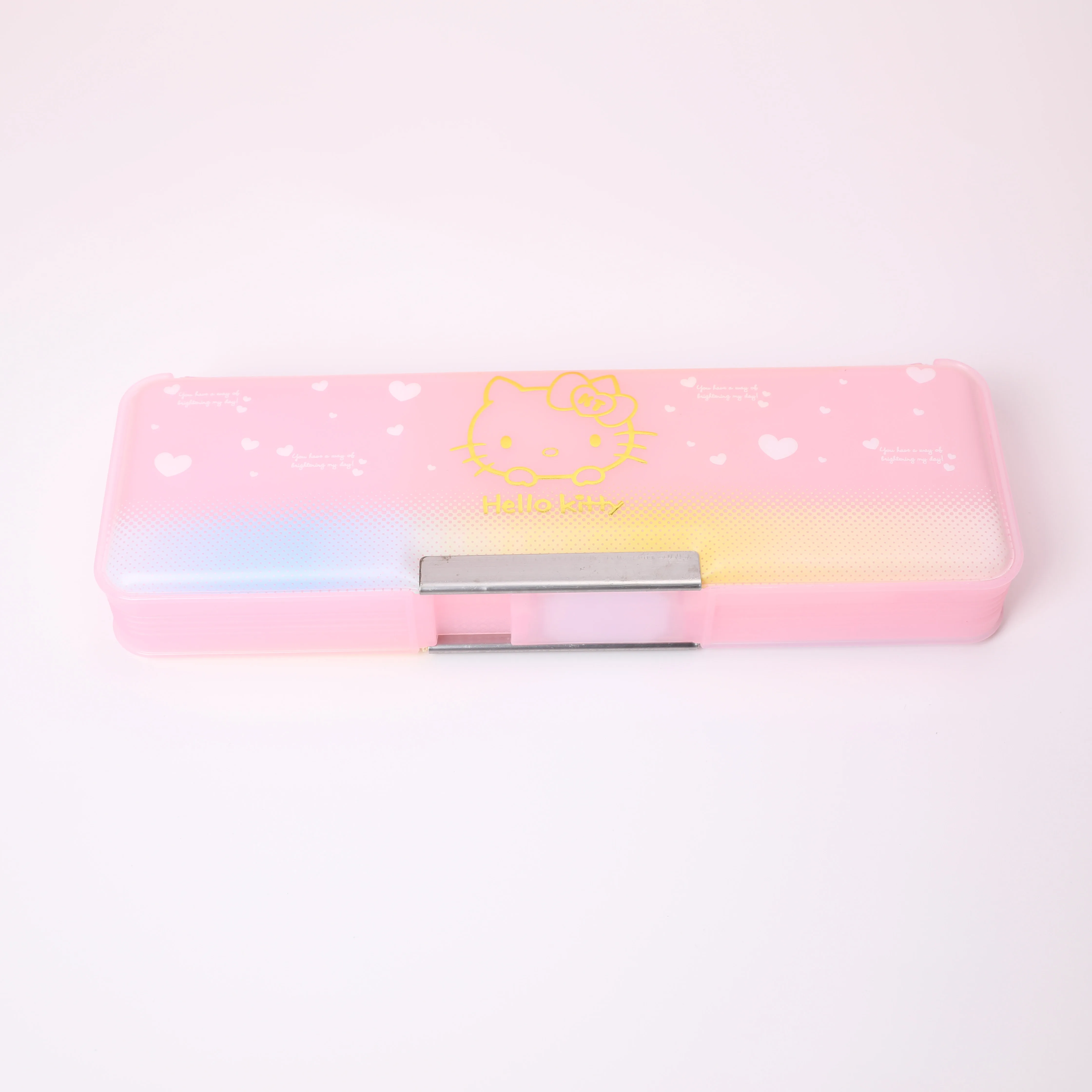 

TOPSTHINK Hello cat pencil case cute PVC pencil case with magnetic flip