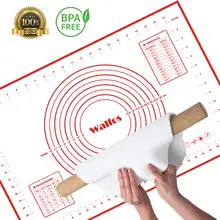 WALFOS 1 шт., антипригарный коврик для раскатки теста, силиконовые коврики для выпечки и вкладыши для духовки, силиконовый коврик для выпечки, Аксессуары для выпечки