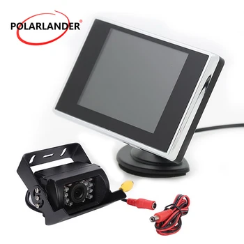 

TFT LCD Car Monitor Rear View Camera 3.5" Parking Reverse Monitor Backup Camera Backup Camera for Bus Auto TV car Screen