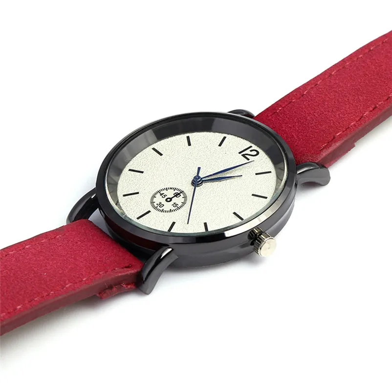 Fashion women watches bracelet watch ladies Leather Strap alloy Analog Quartz Round Wrist Watch clock Relogio Masculino Y19 (4)