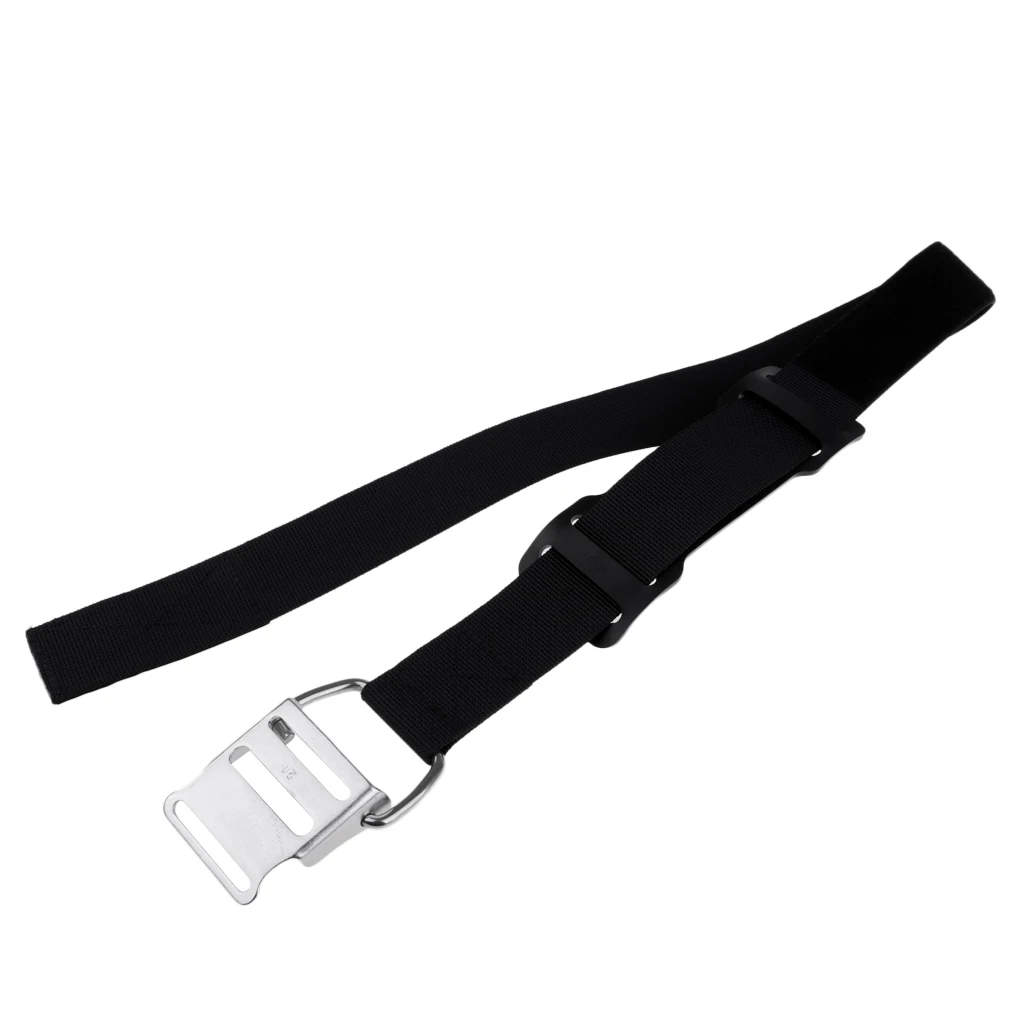 Universal Scuba Diving Tank Band Strap Webbing with Stainless Steel Buckle & Anti-slip Pad