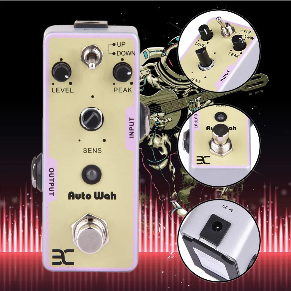 Electric Guitar Auto Wah Effect Pedal Guitar Pedal Bass Effect Pedal Power 9V Two Operating Modes Support Wholesale Electric Guitar Auto Wah Effect Pedal Guitar Pedal Bass Effect Pedal Power 9V Two Operating Modes Support Wholesale