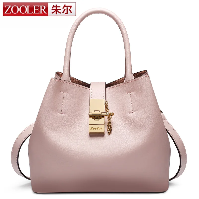 ZOOLER Brand Design Women Genuine Leather Bag 2Pcs font b Set b font Composite Hot Sale