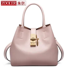 ZOOLER Mujeres del Diseño de Marca Bolso de Cuero Genuino 2 Unids/set Compuesto Venta Caliente Popular Manera de La Alta Calidad Real de piel de Vaca Bolso de Hombro